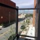 Glass panel and aluminum balcony railing at The National in Baltimore City, MD