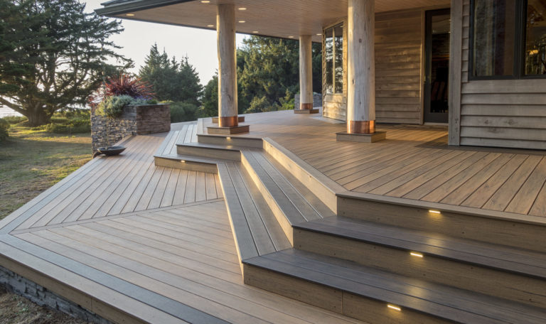 TimberTech Legacy Collection Tigerwood Decking with Lighting