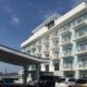 White Aluminum Balcony Railing on the front of the building at the Fairfield Inn at Ocean City Maryland